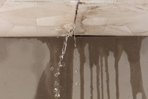 Professional Burst Pipe Cleanup technician working in Wareham, MA